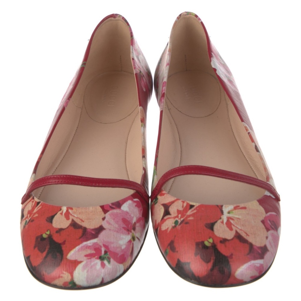 Gucci Supreme & Bloom Mary Jane Flats Size 8 NWT
